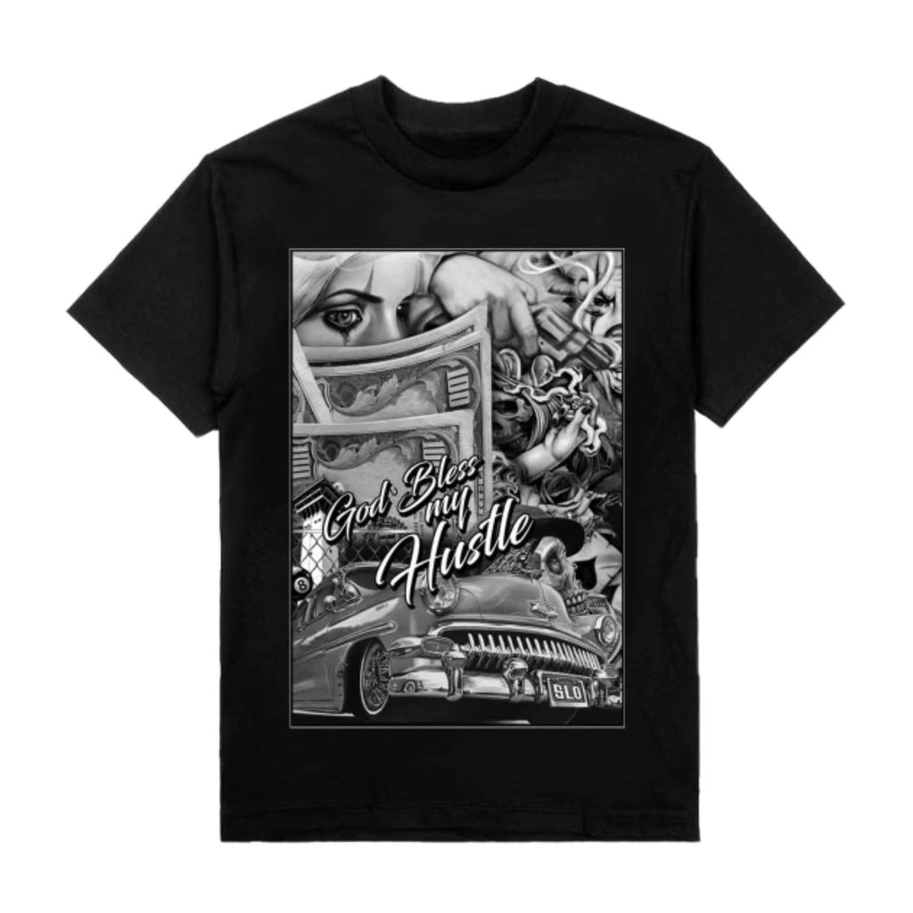 TFashion Graphic Tee - God Bless My Hustle